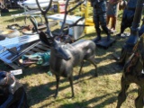 (9515)  Whitetail Buck Statue-Alum. Yard Art