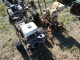 (9589)  John Deere Tiller & Honda Pressure Washer