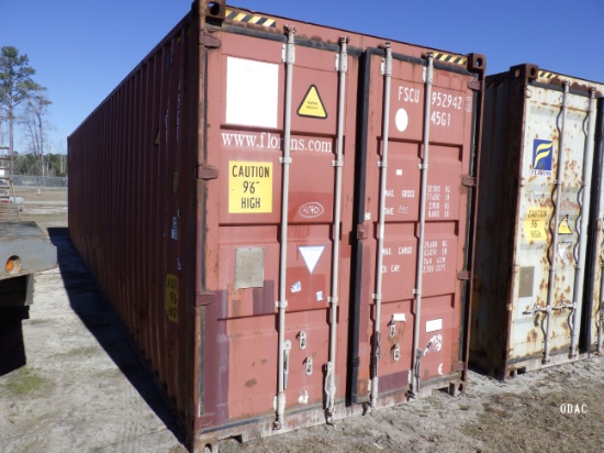 (1815) 40' High Cube Container Body (Red)