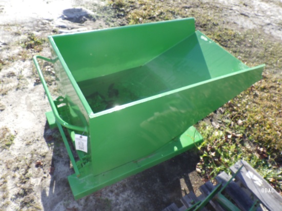 (2136) Green Fork Lift Dumpster