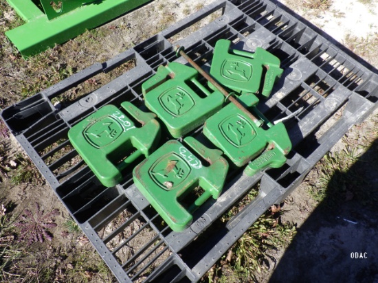 (2201) John Deere 40 lb Front Weights (5) (5x$)