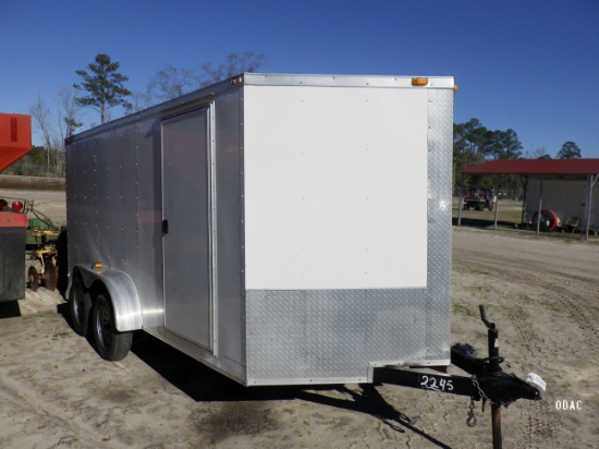(2245) 7x14 Enclosed Trailer (w/Title)