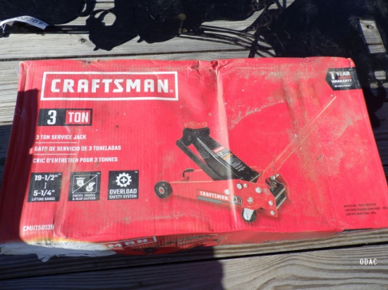 (2288) 3 Ton Craftsman Floor Jack (Unused)