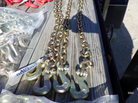 (2307) 20' 3/8" Grade 70 Chains (2x$)