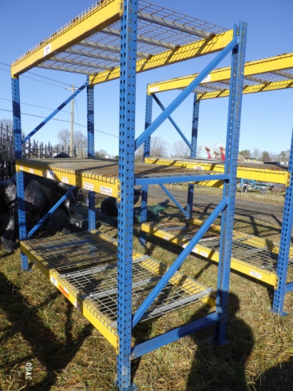 (3481) Pallet Shelving w/3 Shelves