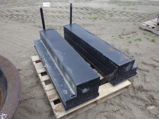 (2558) Black Diamond Plate  Tool Box (All1$)