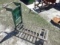 (4025) Green Rolling Metal Cart