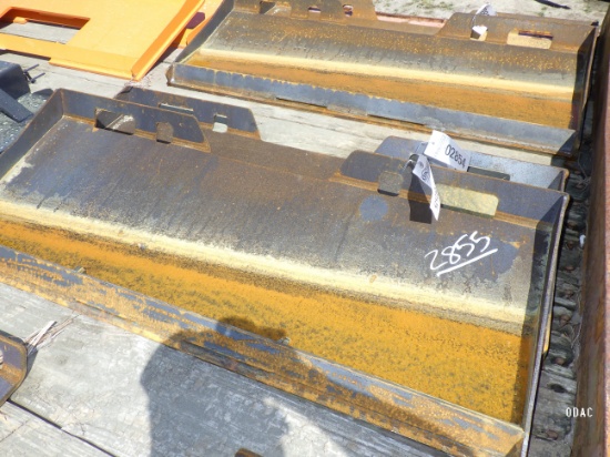 (2855) Skid Steer QA Standard Duty Weld-on Plate