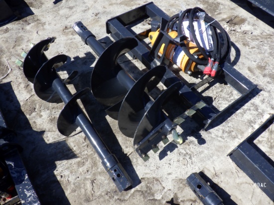 (2881) Wolverine Skid Steer Hydraulic Auger