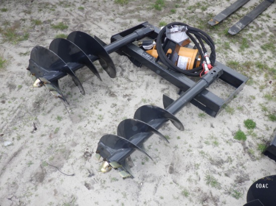 (2883) Wolverine Skid Steer Hydraulic Auger