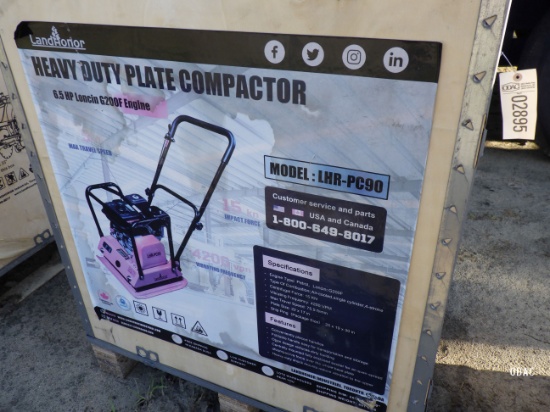 (2895) Land Honor Heavy Duty Plate Compactor