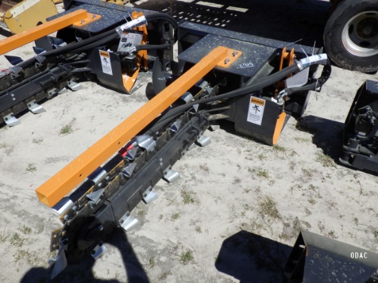 (2919) Wolverine 48" Skid Steer Trencher