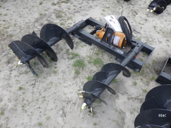 (2946) Wolverine Skid Steer Hydraulic Auger