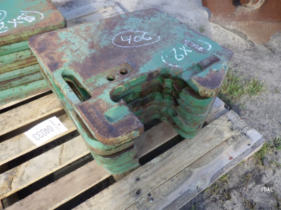 (4033) John Deere Front Weights (8X$)