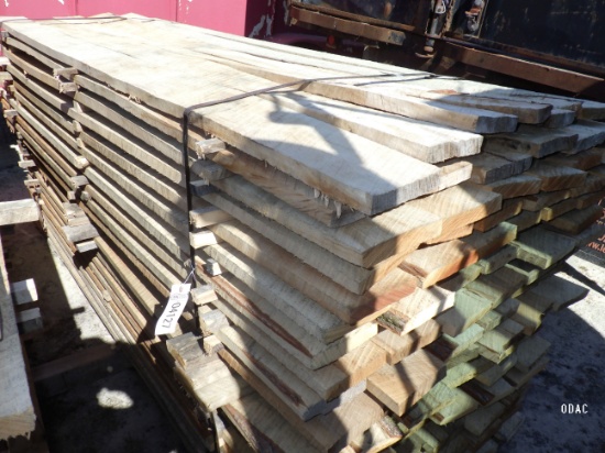 (4127) 1"x6"x10' Hardwood Ruff Cut Board Bundle