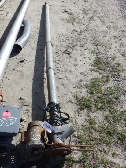 (4430) 4"x15' Grain Auger w/Motor