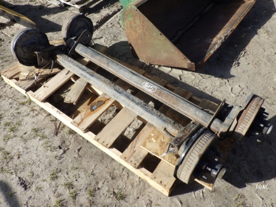 (4466) (2) 7,000lb Toursen Axle w/Breaks (All1$)