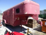 (2165) 6' x 18' Livestock Gooseneck (NO Title)