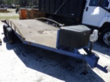 (2552) 7'x14' Double Axle Trailer (NO Title)