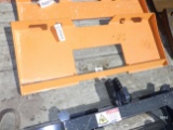 (2849) Skid Steer QA Weld-on Plate (Orange)