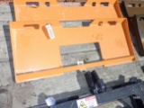 (2924) Skid Steer QA Weld-on Plate (Orange)