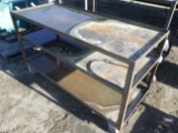 (2971) 2'x5' Steel Cart