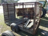 (4041) 4'x8' Livestock Trailer (Salvage)