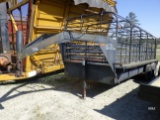 (4106) 1993 Stoll Livestock Trailer (No Title)