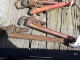 (4339) (2) Pipe Wrenches 18
