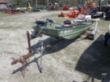 (4567) 14' AlumaCraft John Boat (w/Title)