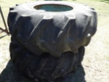 (4612) (2) Skidder Tires w/10 Lug Rims (All1$)