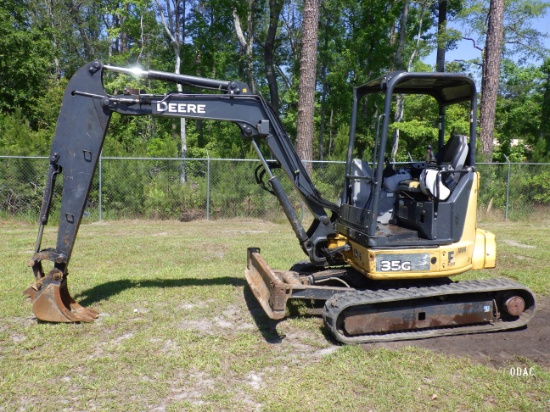 (4886) John Deere 35G Open ROPS Mini Excavator