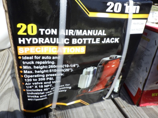 (8897) 20 Ton Air/Hydraulic Jack
