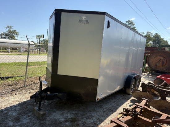 (1757) 2020 7'x16' Enclosed Trailer (No Title)