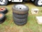 4- ST205/75D15 TIRES AND RIMS
