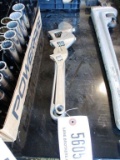 3 ADJUSTABLE CRESENT WRENCHES,