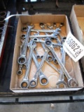 BOX OF NEW GEAR WRENCHES,
