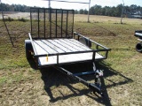 573- CARRY ON 6X8 WOOD DECK TRAILER,