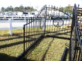 16FT WROUGHT IRON TREE GATE WITH POST