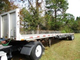 2001 DORSEY 45FT ALUM. FLATBED TRAILER,