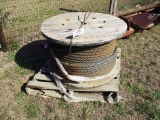 ROLL OF 1-1/4 IN STEEL CABLE 660FT