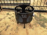 FIRE PIT WITH BUCK CUT OUT