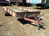 1999 BREWER 16FT UTILITY TRAILER,