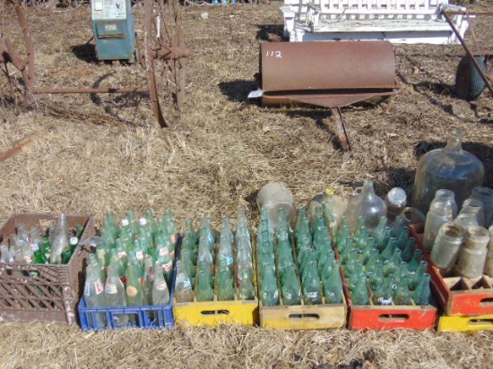 MISC COKE AND PEPSI BOTTLES,