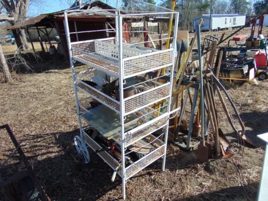 ROLLING FLOWER STAND AND,