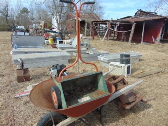 WHEEL BARROW SPREADER,