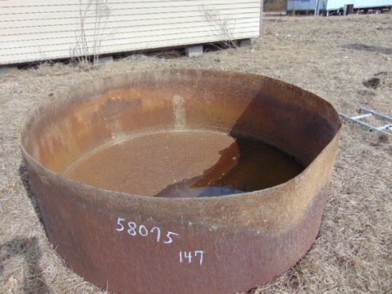72" ROUND STEEL WATER TROUGH