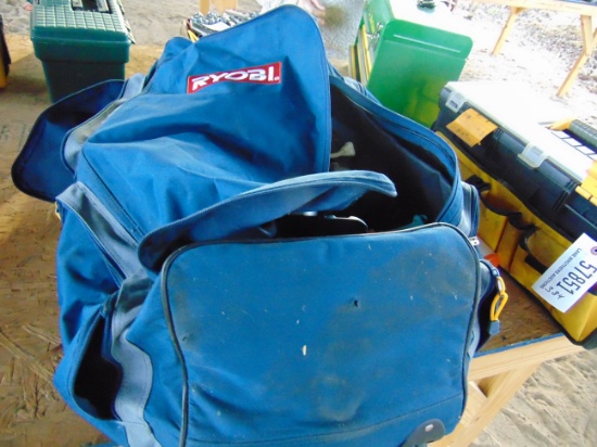 RYOBI TOOL BAG AND TOOLS,