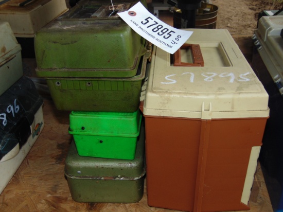4 TACKLE BOXES