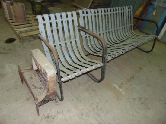 VINTAGE BENCH & CHAIR,